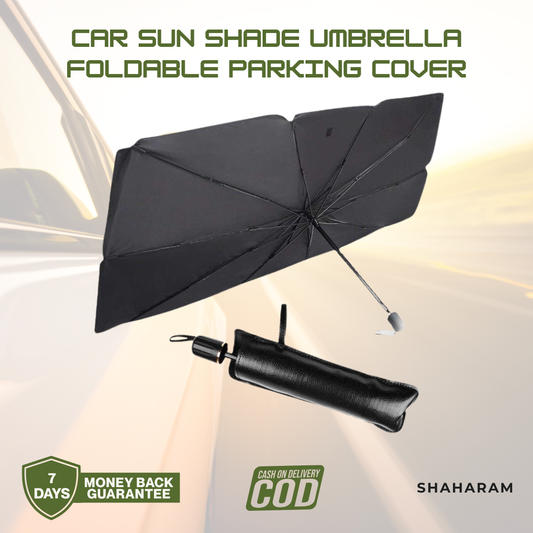 Car Sun Shade Umbrella - Foldable Parking Cover