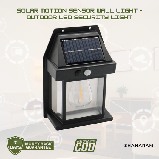 Solar Motion Sensor Wall Light – Outdoor LED Security Light