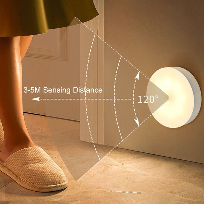 Motion Sensor LED Night Light - USB Rechargeable