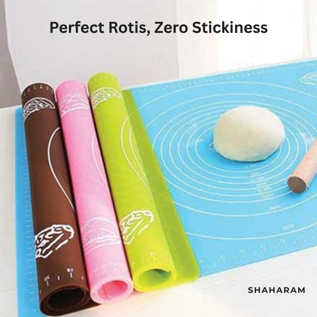 Non-Stick Silicone Roti Mat - Dough Rolling Mat