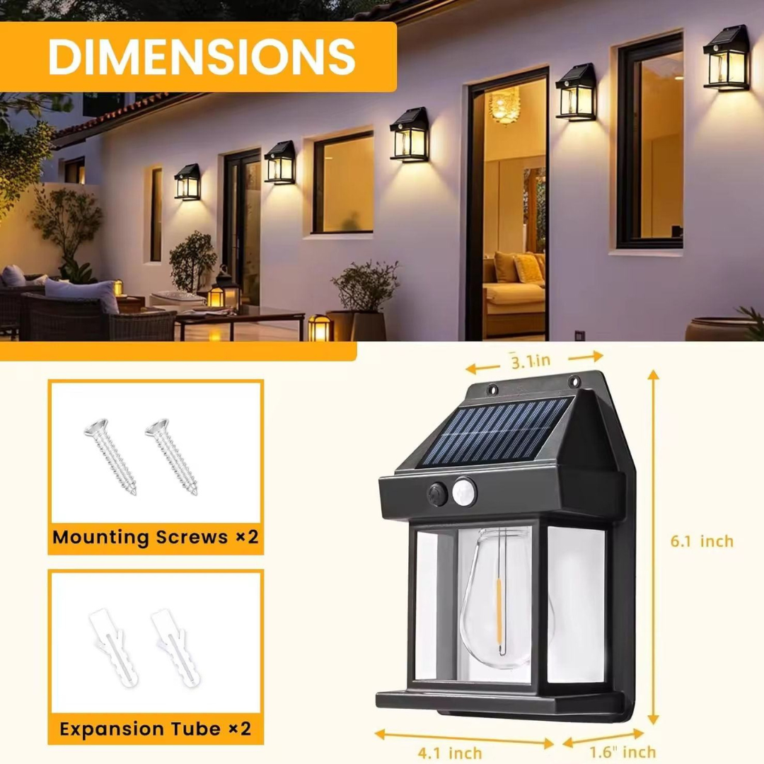Solar Motion Sensor Wall Light – Outdoor LED Security Light