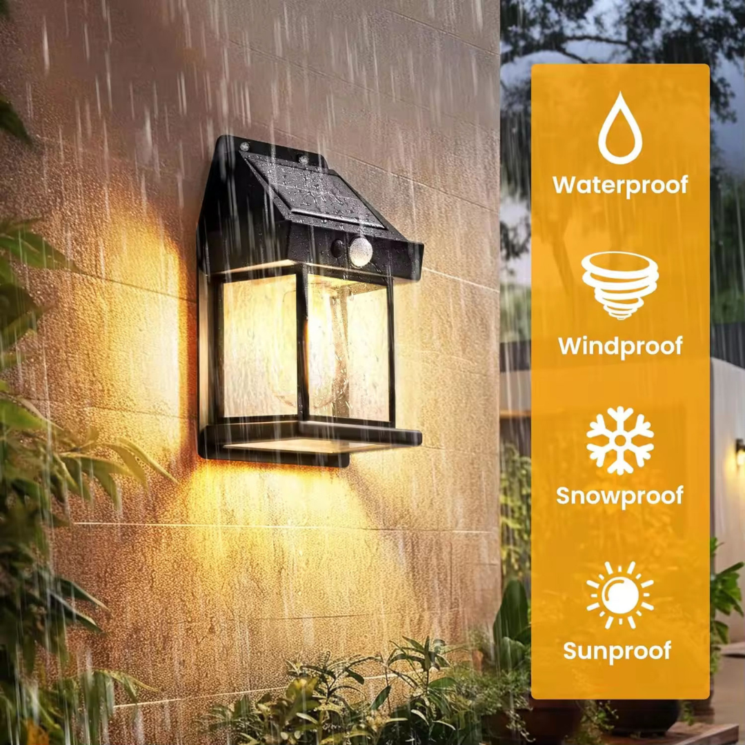 Solar Motion Sensor Wall Light – Outdoor LED Security Light