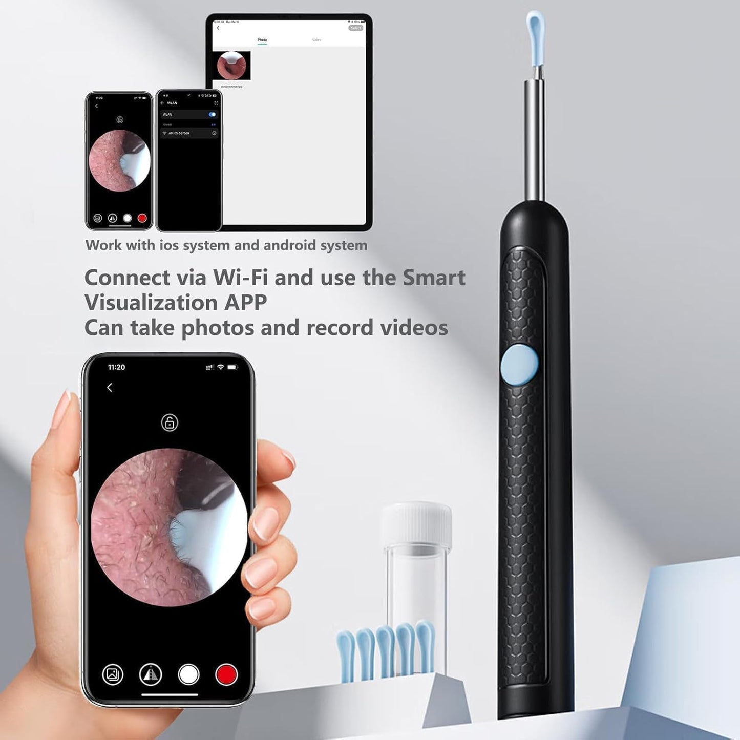 Smart Wireless Ear Wax Removal Camera Cleaner