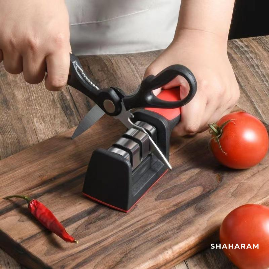 Multi-Function Knife Sharpener - Kitchen Sharpening Tool