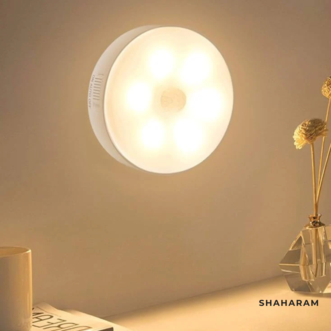 Motion Sensor LED Night Light - USB Rechargeable