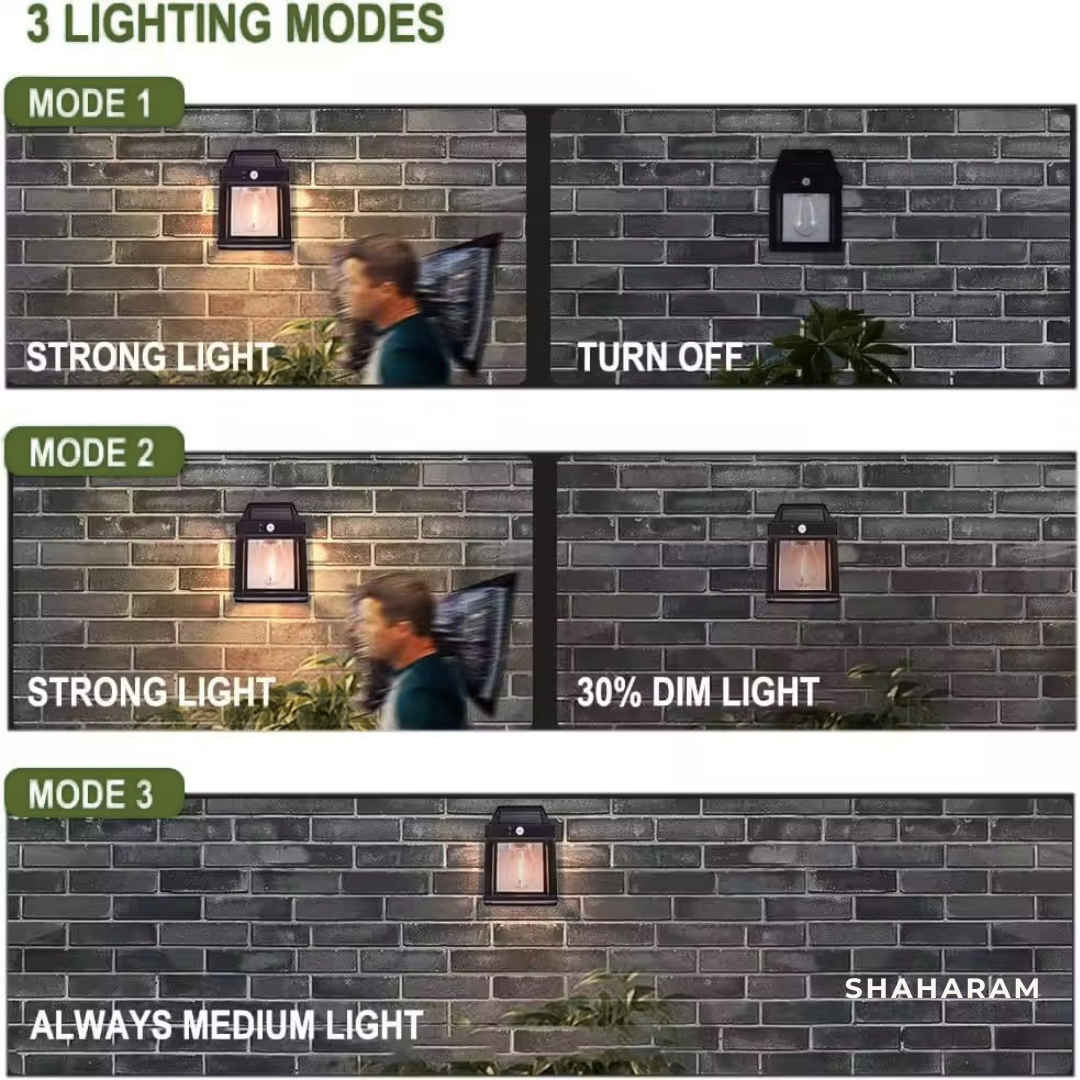Solar Motion Sensor Wall Light – Outdoor LED Security Light
