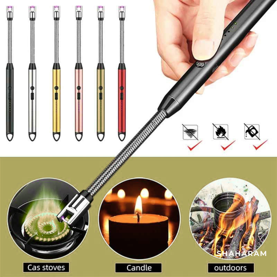 USB Rechargeable Electric Lighter - Windproof Flameless Lighter
