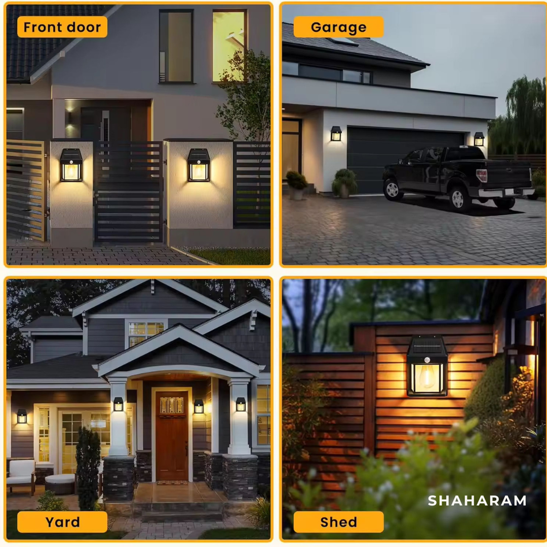 Solar Motion Sensor Wall Light – Outdoor LED Security Light