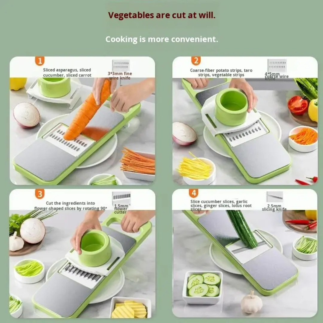 Multi-Function Stainless Steel Vegetable Cutter