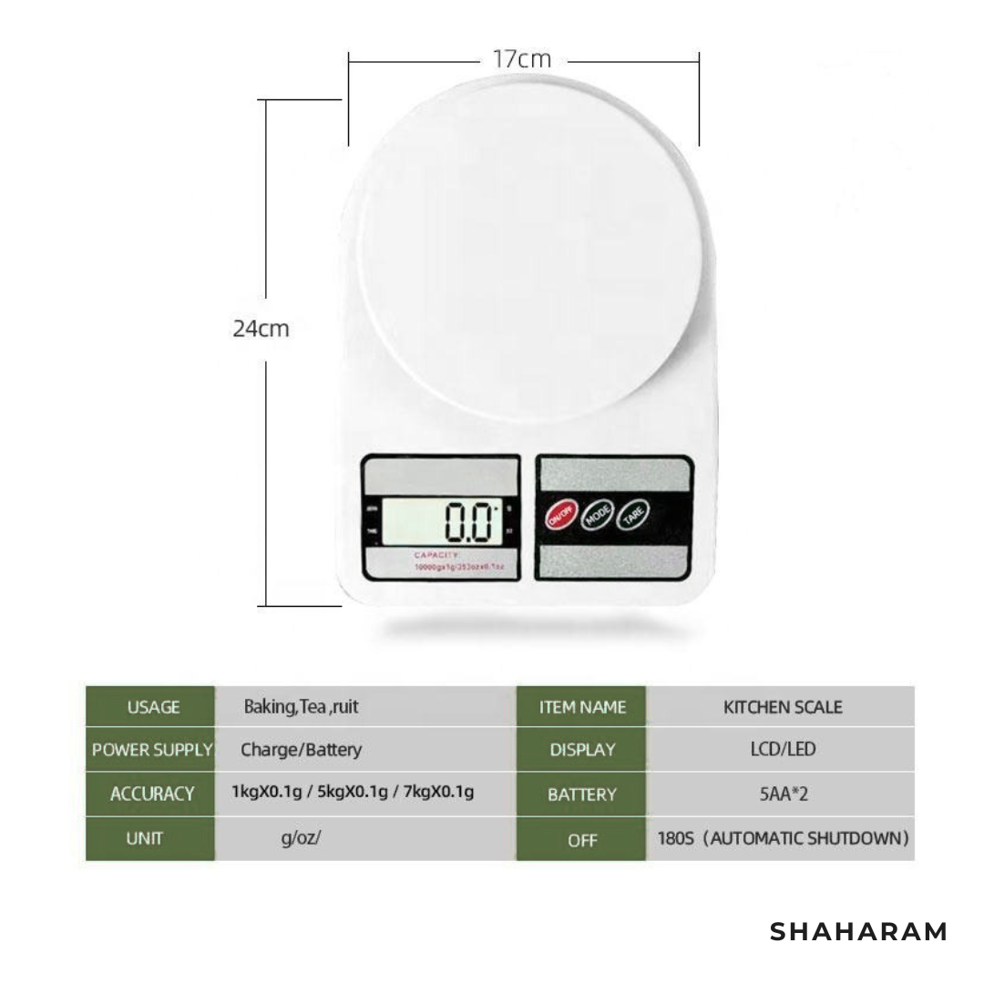 Digital Kitchen Weighing Scale – Precision Food Scale