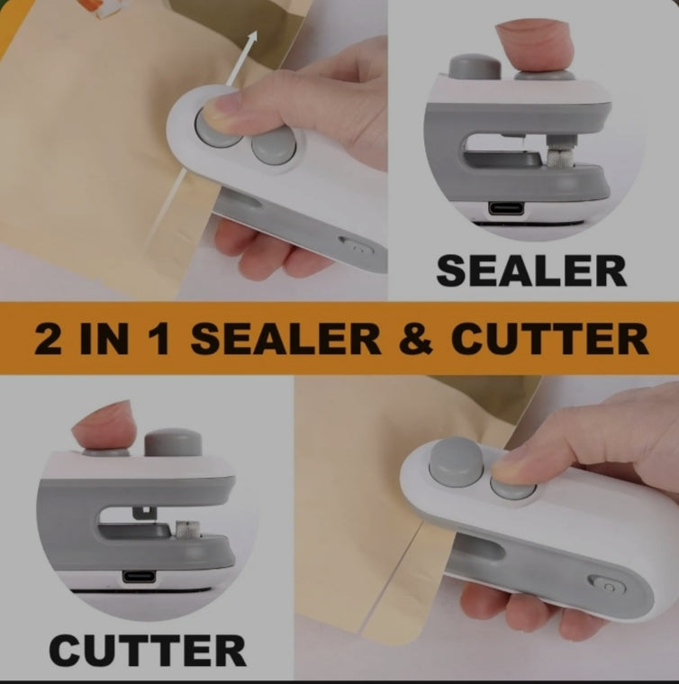 Mini Bag Sealer - Portable Heat Sealing Machine for Food Bags