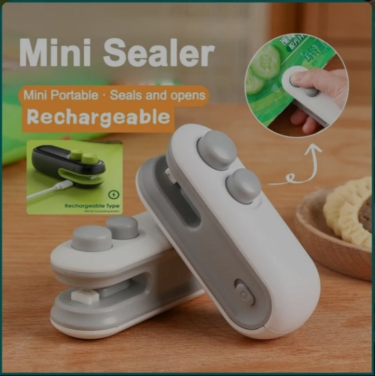 Mini Bag Sealer - Portable Heat Sealing Machine for Food Bags