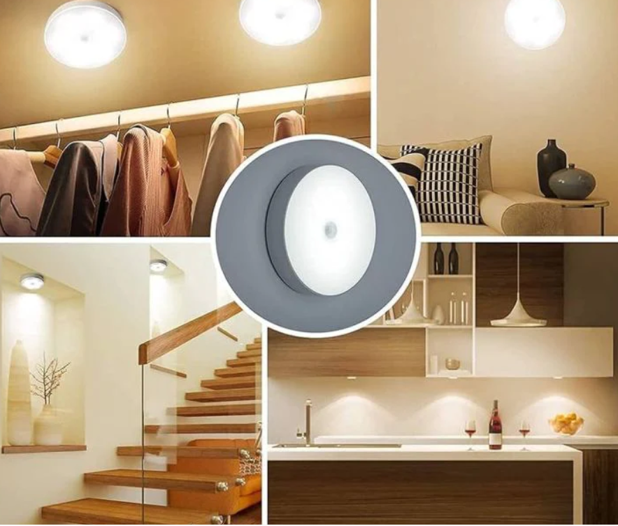 Motion Sensor LED Night Light - USB Rechargeable